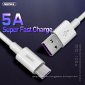 Remax Super-Fast Charging Data Cable 5A For Type-C RC-136a cell phone cable